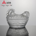 ATO Animal Shape Glass Storage Candy Pot